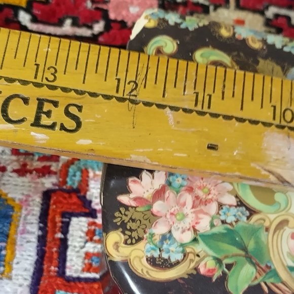 Large Victorian Wood and Celluloid Glove / Brush Box - Edwardian - Picture 13 of 15